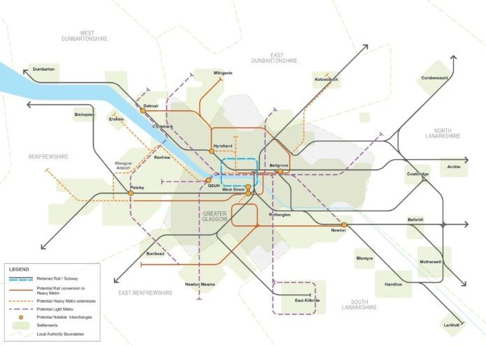 Glasgow Metro Map