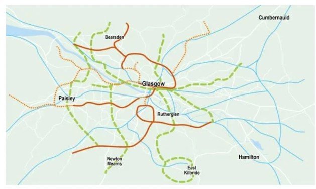 Glasgow Metro Map